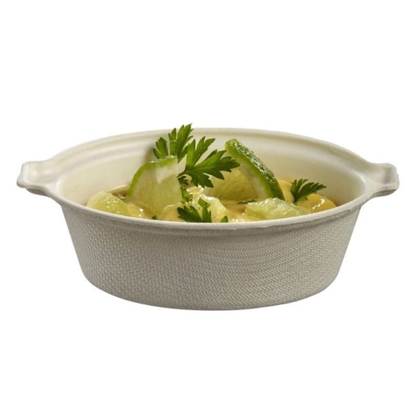 Cocotte Eskoffié en Pulpe de Canne – 52 ml – Lot de 100 - 13,23 € HT - SLVO57122 - Restauration Pro
