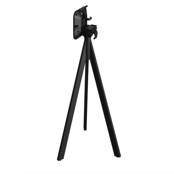 Mange-Debout Infinity Tripod avec Piètement Noir et Plateau HPL Riverwashed Wood – Ø 70 cm - 144,38 € HT - VA140041470 - Restauration Pro