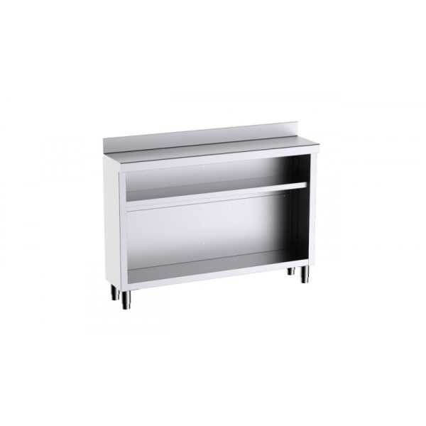 Table Comptoir avec Dosseret et 1 Etagère Intermédiaire – 2000x350x1050 - 581,19 € HT - DMF3010004 - Restauration Pro
